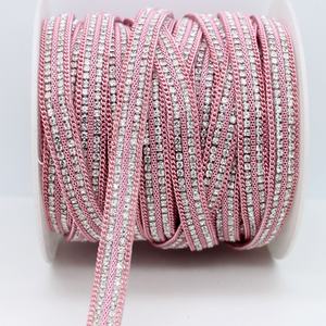 Prix <span class=keywords><strong>d</strong></span>'usine Bande de garniture thermocollante en maille de cristal avec motif chaîne en laiton et strass pour vêtements, chaussures, sacs, vente en gros - Product Image 4