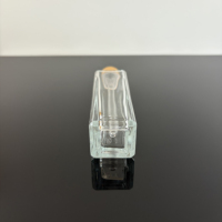 Flacon carré vide en verre transparent de 30 ml avec compte-gouttes et pulvérisateur pour huiles essentielles, lotions, parfums, diffuseur à bâtonnets, lot de 100 pièces