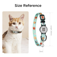 Collier intelligent pour chat avec boucle de sécurité détachable, personnalisable et ajustable, anti-perte, avec étiquette nominative, compatible avec le logiciel de suivi des animaux de compagnie
