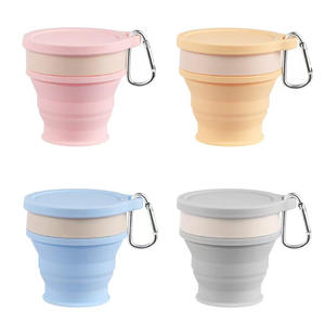 Taza Plegable de Silicona con Mosquetón, Botella de Agua Portátil para Camping, Taza de Viaje Retráctil de Grado Alimenticio - Product Image 1