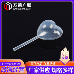 Wande Guanglian Disposable <b>Plastic</b> Droppers 50 2Cc Long <b>Straws</b> Transparent Flat Round Heart Shaped Pipettes For <b>Drinking</b> - Product Image 3