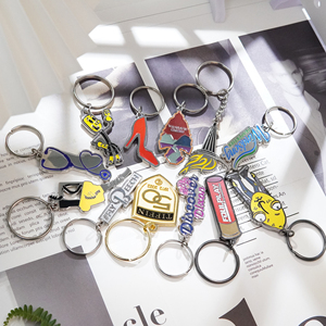 <span class=keywords><strong>Porte</strong></span>-clés en métal personnalisé avec logo d'usine, lettres 3D polies, <span class=keywords><strong>porte</strong></span>-clés promotionnel, souvenir - Product Image 6
