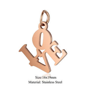 Lot de 5 pendentifs en acier inoxydable : Pentagramme, Éléphant, Ailes de chat, Lotus, Attrape-rêves, Arbre de vie, Amour - Collier avec pendentif - Product Image 6