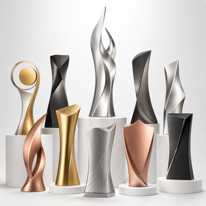 Trophée de football personnalisé en métal, coupe de récompense pour le sport, vente en gros d'usine - Product Image 3