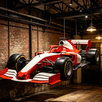 Sculpture de modèle de Formule 1 à grande échelle, voiture de course grandeur nature pour exposition en centre commercial ou salle d'exposition
