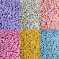 500g/Lot 0.8cm 3D Round Parts Slime Kreatif Buatan Tangan Butiran Kecil untuk Aksesori Kit Kerajinan DIY