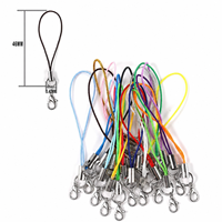 Cordon porte-clés couleur bonbon avec mousqueton en gros pour loisirs créatifs, breloques de sac, accessoires de sac à main, porte-clés