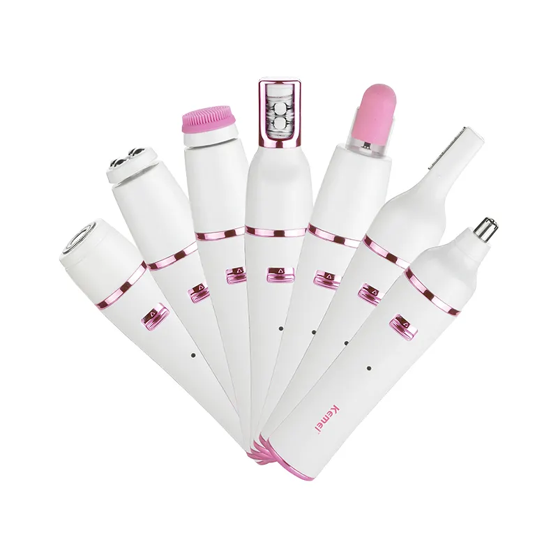 Kemei Km-2189 Lady <span class=keywords><strong>Scheerapparaat</strong></span> 7-In-1 Vervangbare Blade Voor Dames Usb Opladen Dame <span class=keywords><strong>Scheerapparaat</strong></span>