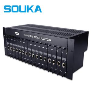 SKD27 Chasis Codificador Modulador 16 en 1 4RU 16 Canales RF DVB-T DVB-C ATSC ISDB-T DTMB Headend - Product Image 1