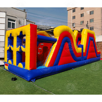 Combo de Tobogán y Casa de Brinco Inflable de Grado Comercial 2026 - Pista de Obstáculos de PVC de Alta Resistencia para Carnavales Escolares, Días de Campo
