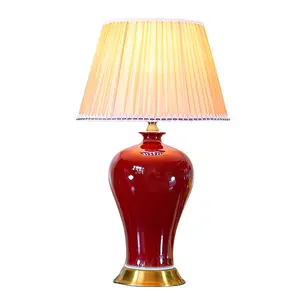 China table lamp manufactures wedding decoration red home decorative table lamp modern