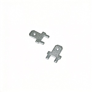 Terminal Faston em Estoque, Preço Baixo, Terminal de Latão H62 Estanhado, Aba de Solda para PCB, Serviços de Usinagem, Suporte OEM - Product Image 1