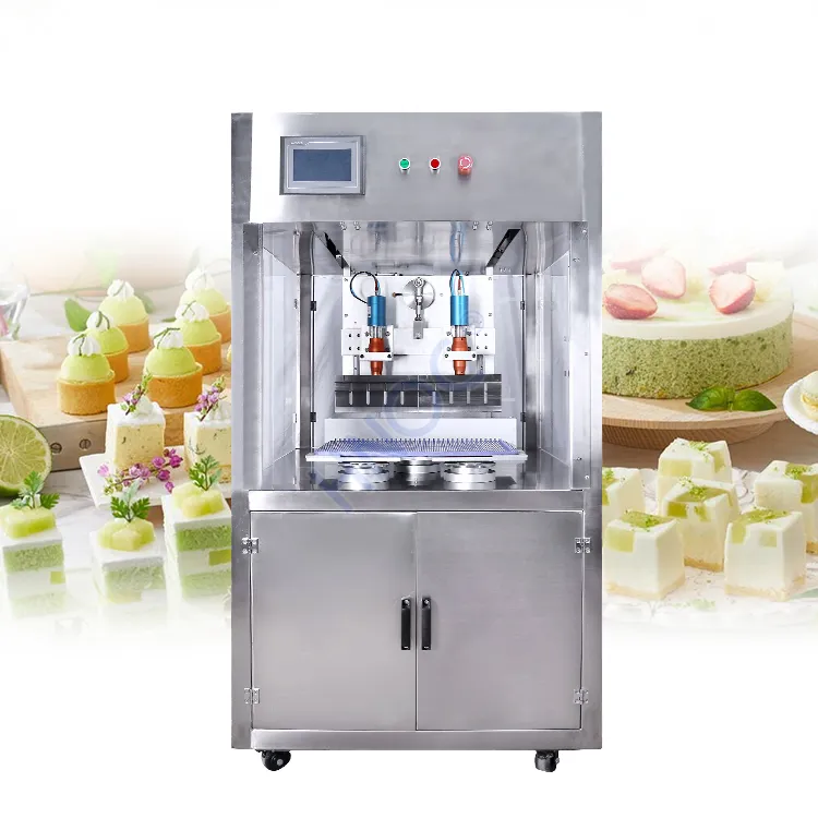 Automatische Ultrasone Verjaardagstaart Snijden Voedsel Cake Cutter Horizontale Bruidstaart Verdeel Machine Voedsel Snijmachine