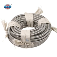 Tuyau flexible tressé en PTFE SUS304L, plage de température basse (-70°C à 260°C), raccord à bride, résistance à la corrosion