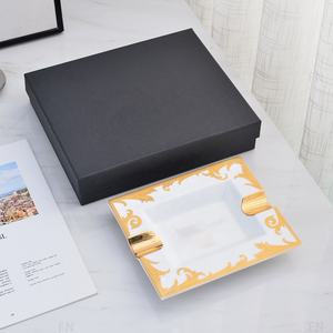Cenicero Cuadrado Nórdico de Lujo, Decoración de Cerámica para el Hogar, Resistente al Calor, Bandeja para Cigarros de Estilo Real para Restaurante y Hotel - Product Image 6
