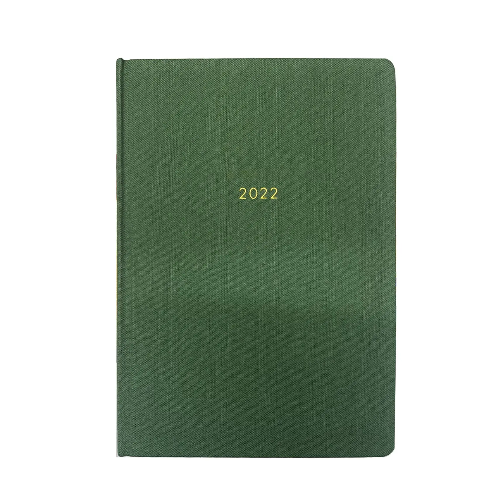 2022 Doek Linnen Materiaal Notebooks Stof Cover Planner Dagboek Gift Boek Met Platte Gelegd Undated Pagina 'S