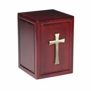 Venta al por mayor de urnas de cremación de madera hechas a mano de estilo americano moderno adulto hombre mujer funerario urnas decorativas - Product Image 1