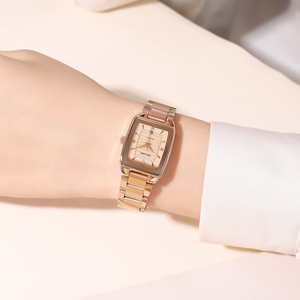 Montre pour femme élégante et simple avec cadran carré rétro, étanche, en acier inoxydable, luxueuse, tendance, à quartz - Product Image 3