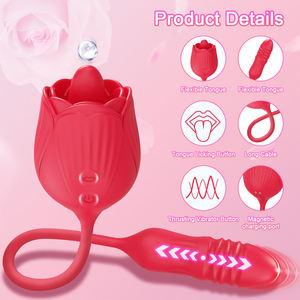 Vibrador <span class=keywords><strong>Rosa</strong></span> 2 en 1 en Oferta, Estimulador Vibrador <span class=keywords><strong>Rosa</strong></span> para Mujeres, Juguetes Sexuales Vibradores <span class=keywords><strong>Rosa</strong></span> para Mujer - Product Image 4