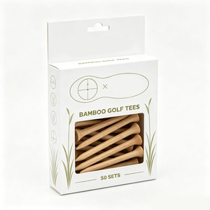 Boîte d'emballage en papier pour tee de golf, vente en gros d'usine, taille personnalisée, impression CMYK, pour présentoir de tees de golf - Product Image 1