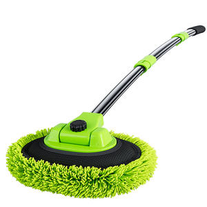 Mopa telescópica de aleación de aluminio con cabezal de chenilla, herramienta ecológica para limpieza de polvo en el interior y exterior del coche. - Product Image 1