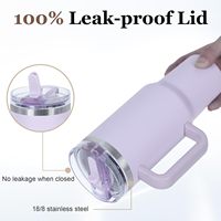 Tswofia Lot de 15 gobelets isothermes en acier inoxydable à double paroi de 40 oz, réutilisables, pliables, anti-fuite, avec couvercle rabattable, isolation sous vide 6-12h