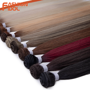 Extension per <span class=keywords><strong>Capelli</strong></span> Lisci Yaki, Fibra Sintetica Naturale Resistente al Calore, Tinta per <span class=keywords><strong>Capelli</strong></span> Biondi e Colorati - Product Image 5
