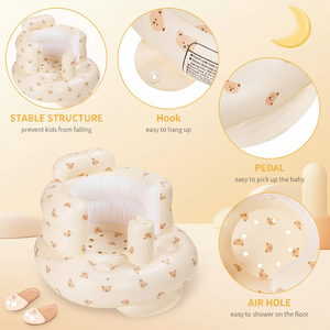 Sofá Inflable Moderno para Bebés de <span class=keywords><strong>3</strong></span> Meses en Adelante, Silla de Comedor Portátil para Exteriores - Product Image 1