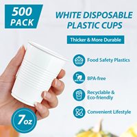 Gobelet en plastique jetable imprimé de logo personnalisé Gobelets à eau transparents en PP Pet écologiques personnalisés