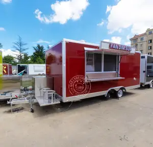 USA AU Standard Qualitäts sicherung anpassbarer 16 ft Food Trailer mit Handels sicherheit für Hot Dog Kaffee Hamburger
