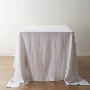 Tovaglia Rettangolare Grande in Puro <span class=keywords><strong>Lino</strong></span> Francese 100% Pre-lavato, 280cm 110 Pollici di Larghezza, Bianca o Multicolore, Personalizzabile, Quadrata o Rotonda - Product Image 1