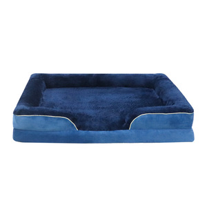 Cama de Lujo Universal para Perros y Gatos, con Cojín Extraíble y Lavable, Ortopédica, de Espuma Viscoelástica, con Funda de Terciopelo Grande, en Caja - Product Image 2