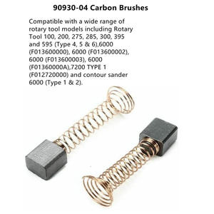 90930-04 Balais de moteur en carbone, jeu de balais de rechange pour outils rotatifs <span class=keywords><strong>Dremel</strong></span> 100 200 275 <span class=keywords><strong>300</strong></span> 395 595 - Product Image 2