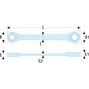 Facom-64.16X18RFID ประแจแหวนแบบตรงขนาด64เมตริก RFID - EAN 3662424987038เครื่องมือ RFID RFID RFID RFID - Product Image 2