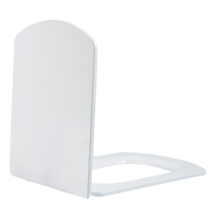 Tapa de asiento de inodoro moderno, asiento de inodoro de cerámica cuadrado UF con <span class=keywords><strong>bisagra</strong></span> de <span class=keywords><strong>cierre</strong></span> <span class=keywords><strong>lento</strong></span> para Baño - Product Image 4