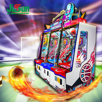 Machine de jeu d'arcade Happy Basketball Street Shooting, à monnayeur, 3 joueurs, avec système de rédemption de tickets, équipement de divertissement pour salle d'arcade