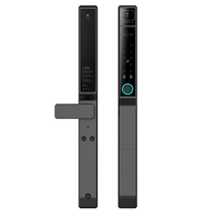 Serrure intelligente étanche Tuya à reconnaissance faciale et veineuse, verrouillage automatique, application TT, empreinte digitale, en aluminium mince pour portes