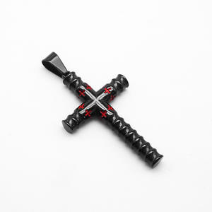 Religious Threaded <b>Cross</b> Non Anti Tarnish Free Waterproof Stainless Steel Pendant Fashion Jewelry <b>Necklace</b> <b>Men</b> Wholesale - Product Image 6