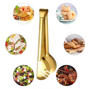 Kitchen Gadgets Metal Food Clip Hotel Service Stainless Steel Bread <strong>Cake</strong> Tools Clamp Steak Pliers Multi-function Barbecue <strong>Tongs</strong> - Product Image 1