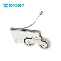 Topcent เหล็กและไนลอนตู้เสื้อผ้าลูกกลิ้งประตูบานเลื่อนสำหรับกรอบอลูมิเนียม