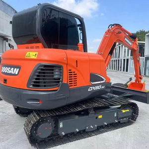 Mini-excavatrice Doosan DX60/DX55, moteur Yanmar haute performance, pompe de 6 tonnes, moteur à engrenages, composants principaux du PLC, 6 tonnes en stock à Shanghai - Product Image 1