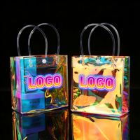 Emballage transparent personnalisé pour boîte cadeau, vin de qualité supérieure, spiritueux, présentoir de vente au détail, matériaux d'emballage en plastique réutilisables, sac cadeau en PVC