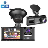 Caméra de tableau de bord IPS HD 1080P de haute qualité avec enregistreur de conduite de voiture à Vision nocturne à 3 lentilles
