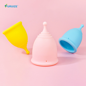 Furuize Coupe <span class=keywords><strong>menstruelle</strong></span> écologique 100% silicone à tout moment Multicolore Coupe <span class=keywords><strong>menstruelle</strong></span> réutilisable pour femmes - Product Image 2