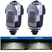 Lente de Proyector Láser Bi-LED HADUDU de 1.8 Pulgadas, Instalación sin Pérdidas, Actualización de Faros Delanteros para Automóvil, Faro Delantero de Alta Potencia para Motocicleta