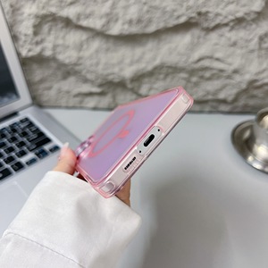 Étui magnétique translucide à dégradé de couleurs pour <span class=keywords><strong>Samsung</strong></span> Galaxy A05S A15 A25 A35 A55 A14 A24 A34 A54 <span class=keywords><strong>A13</strong></span> A53, compatible avec la charge sans fil - Product Image 4