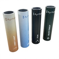 Tube en alliage d'aluminium anodisé série 6000 avec logo personnalisé sérigraphié dégradé, trous percés CNC, pliage/soudage/découpe