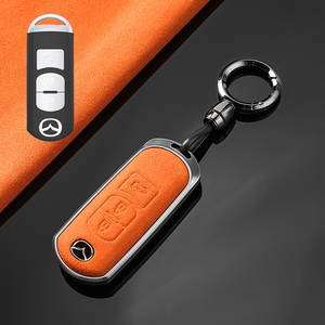 Funda Protectora para Llaves de Coche de Aleación de Aluminio y Cuero Suave, Diseño Elegante y Popular de Domi Factory, para Mazda Axela <span class=keywords><strong>CX3</strong></span>/4/5/7/9 - Product Image 3
