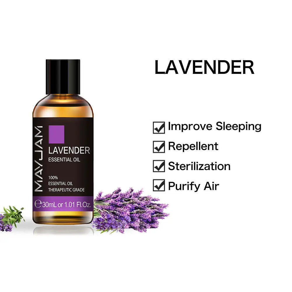 Groothandel Pure 100% Natuurlijke Etherische Olie Lavendel 30Ml Aromatherapie Thee Boom Pepermunt Organische
