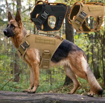 Arnés táctico para perros, para entrenamiento de senderismo, de escalada, color marrón